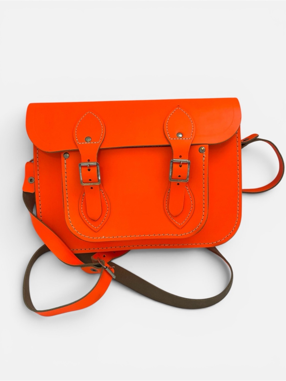 The Cambridge Satchel Company Vibrant Orange Leather Satchel